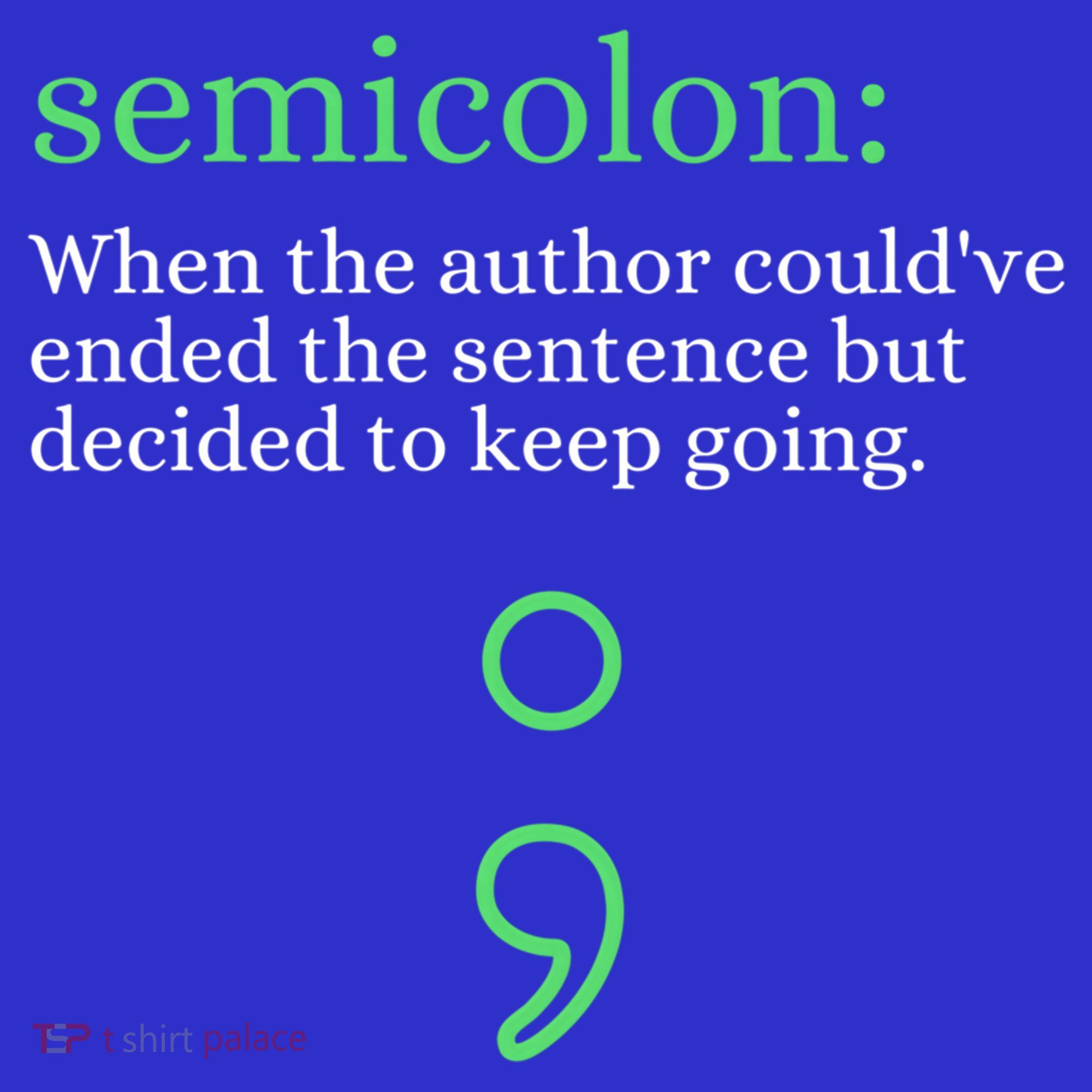 Mental Health Awareness Month Semicolon Definition Green Funny Gift Mousepad