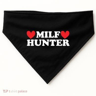 Milf Hunter A Funny Milf Lover USA-Made Doggie Bandana