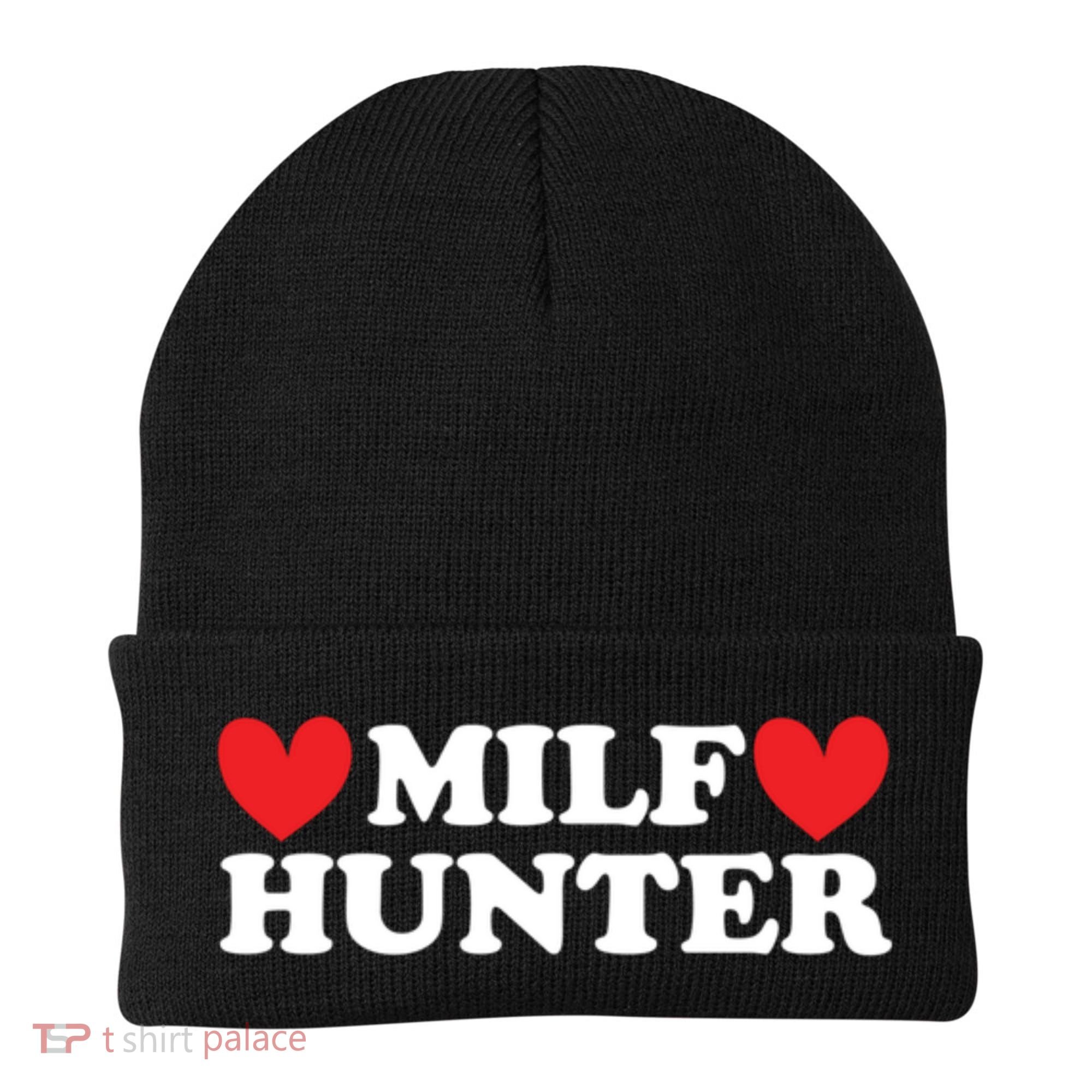 Milf Hunter A Funny Milf Lover Beanie