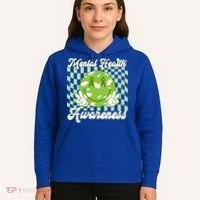 Mental Health Awareness Smile Face Groovy Hoodie thumb 5