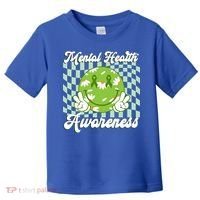 Mental Health Awareness Smile Face Groovy Toddler T-Shirt thumb 0