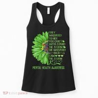 Mental Health Awareness Matters Sunflower I Am The Storm Women's Tank Top thumb 0