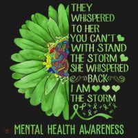 Mental Health Awareness Matters Sunflower I Am The Storm Women's Tank Top thumb 5