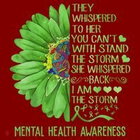 Mental Health Awareness Matters Sunflower I Am The Storm Sweatshirt thumb 2
