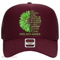 Mental Health Awareness Matters Sunflower I Am The Storm Hat thumb 0