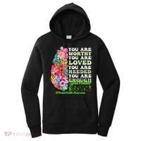 Mental Health Awareness , Positive, Motivational Quote Women's Hoodie thumb 0
