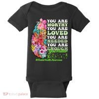 Mental Health Awareness , Positive, Motivational Quote Baby Bodysuit thumb 0