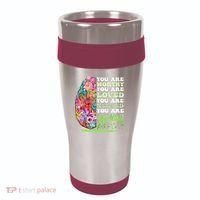 Mental Health Awareness , Positive, Motivational Quote 16oz Travel Tumbler thumb 0