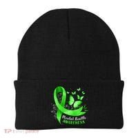 Mental Health Awareness Butterfly Green Ribbon  Beanie thumb 0