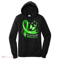 Mental Health Awareness Butterfly Green Ribbon  Women's Hoodie thumb 0