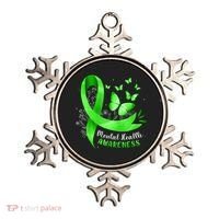 Mental Health Awareness Butterfly Green Ribbon  Ornament thumb 0