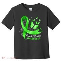Mental Health Awareness Butterfly Green Ribbon  Toddler T-Shirt thumb 0