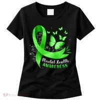 Mental Health Awareness Butterfly Green Ribbon  Women's T-Shirt thumb 0