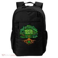 Mental Health Awareness Tree Drawing Word Backpack thumb 0