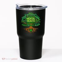 Mental Health Awareness Tree Drawing Word Tumbler thumb 0