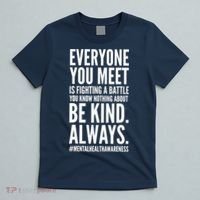 Mental Health Awareness Month End The Stigma Positive Quote T-Shirt thumb 5