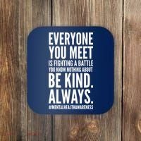 Mental Health Awareness Month End The Stigma Positive Quote Coaster thumb 0