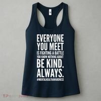 Mental Health Awareness Month End The Stigma Positive Quote Women's Tank Top thumb 3