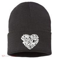 Mental Health Awareness Mindfulness Mental Wellness Sustainable Knit Beanie thumb 0