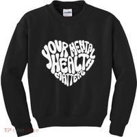 Mental Health Awareness Mindfulness Mental Wellness Kids Sweatshirt thumb 0