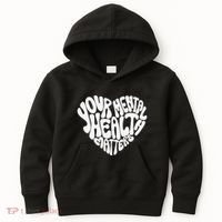 Mental Health Awareness Mindfulness Mental Wellness Kids Hoodie thumb 0