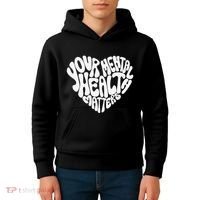 Mental Health Awareness Mindfulness Mental Wellness Kids Hoodie thumb 4
