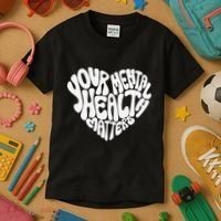 Mental Health Awareness Mindfulness Mental Wellness Kids T-Shirt thumb 3