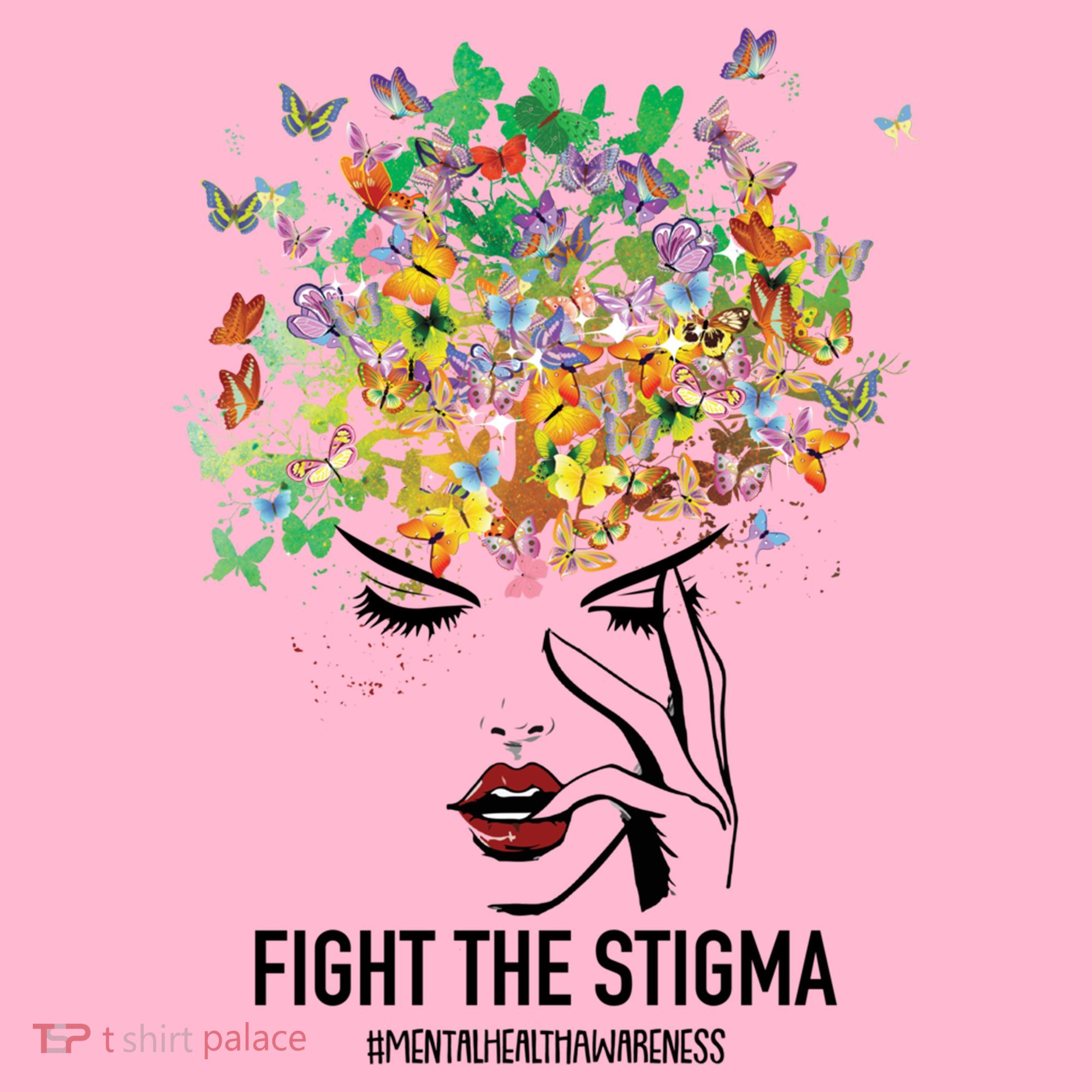 Mental Health Awareness Month Fight The Stigma Positive Gift Coaster