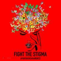 Mental Health Awareness Month Fight The Stigma Positive Gift Santa Hat thumb 1