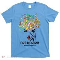 Mental Health Awareness Month Fight The Stigma Positive Gift T-Shirt thumb 0