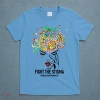 Mental Health Awareness Month Fight The Stigma Positive Gift T-Shirt thumb 4