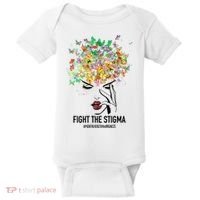 Mental Health Awareness Month Fight The Stigma Positive Gift Baby Bodysuit thumb 0