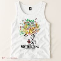 Mental Health Awareness Month Fight The Stigma Positive Gift Tank Top thumb 2