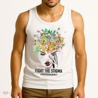Mental Health Awareness Month Fight The Stigma Positive Gift Tank Top thumb 3