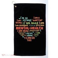 Mental Health Awareness Depression Golf Towel thumb 0