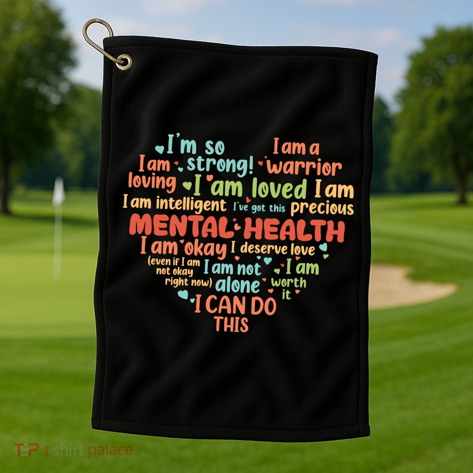 Mental Health Awareness Depression Golf Towel