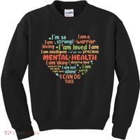 Mental Health Awareness Depression Kids Sweatshirt thumb 0