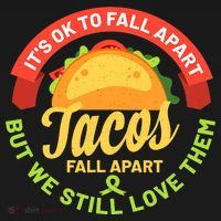 Mental Health Awareness Month Funny Tacos Fall Apart Be Kind Women's Hoodie thumb 2