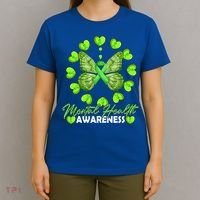 Mental Health Awareness Month Heart Love Butterfly Gift T-Shirt thumb 4