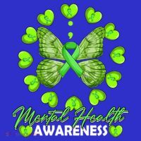 Mental Health Awareness Month Heart Love Butterfly Gift T-Shirt thumb 7