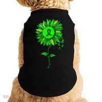 Mental Health Awareness Sunflower Green Ribbon Stigma Doggie Tank thumb 0