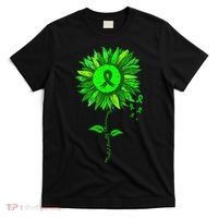 Mental Health Awareness Sunflower Green Ribbon Stigma T-Shirt thumb 0