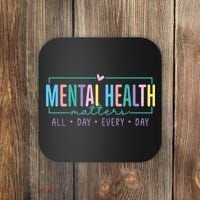 Mental Health Awareness Mindfulness Mental Wellness Coaster thumb 0
