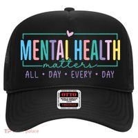 Mental Health Awareness Mindfulness Mental Wellness Hat thumb 0