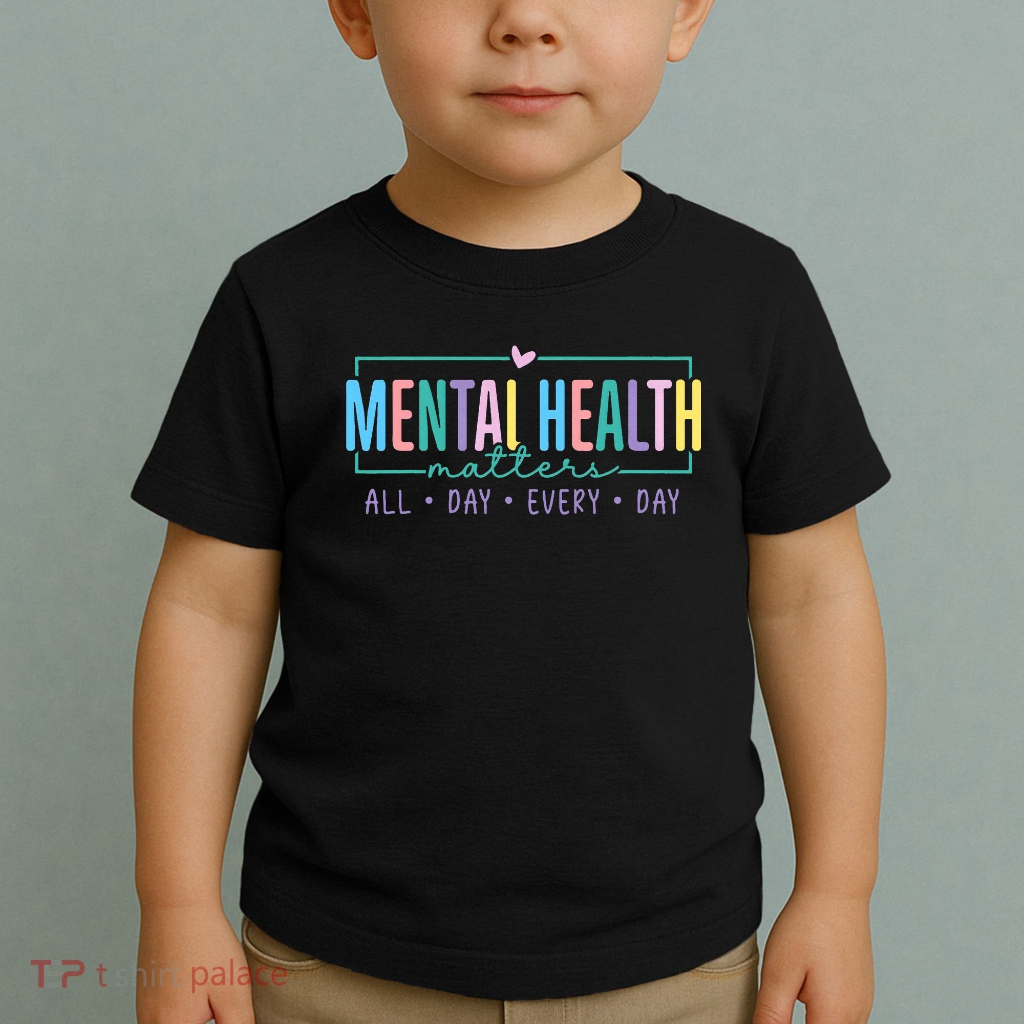Mental Health Awareness Mindfulness Mental Wellness Toddler T-Shirt