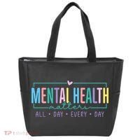 Mental Health Awareness Mindfulness Mental Wellness Tote Bag thumb 0