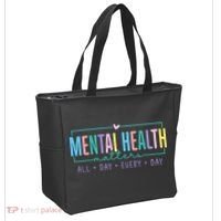 Mental Health Awareness Mindfulness Mental Wellness Tote Bag thumb 2