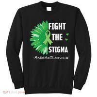 Mental Health Awareness Sunflower Fight The Stigma Sweatshirt thumb 0