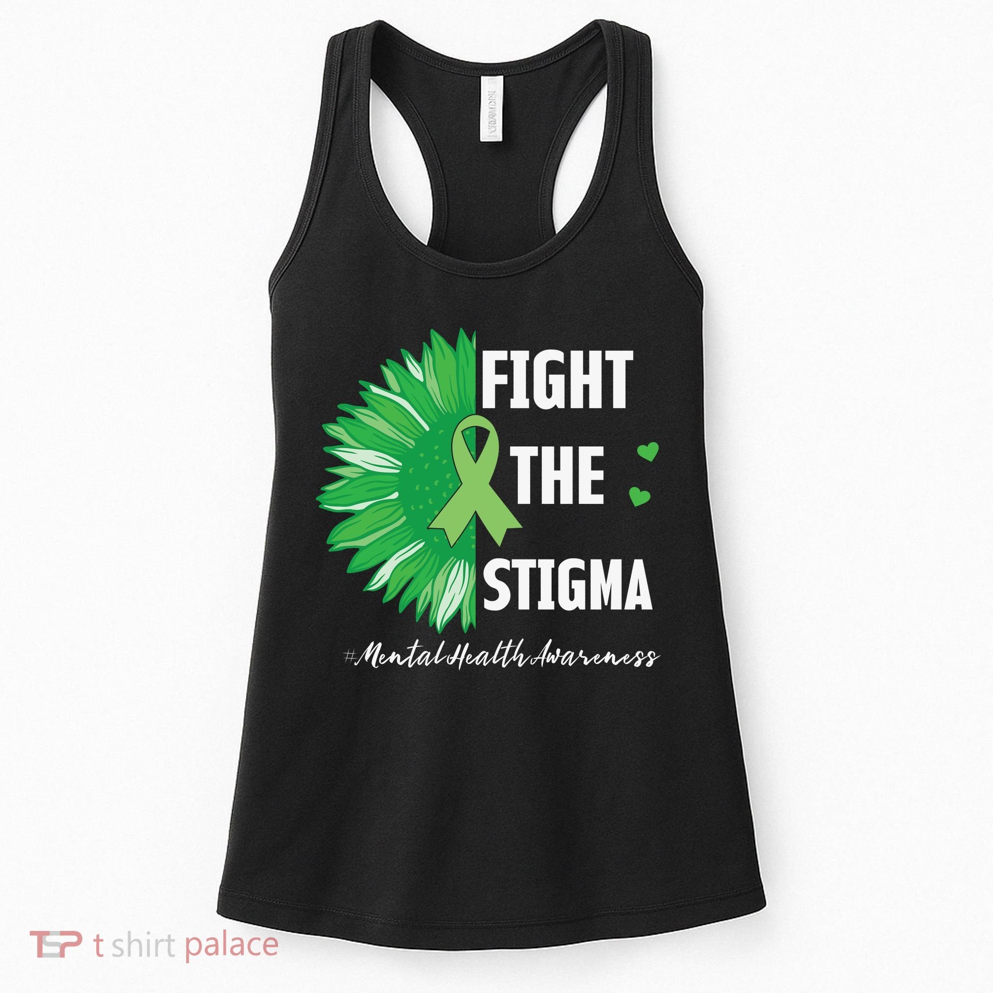 Mental Health Awareness Sunflower Fight The Stigma Women's Tank Top