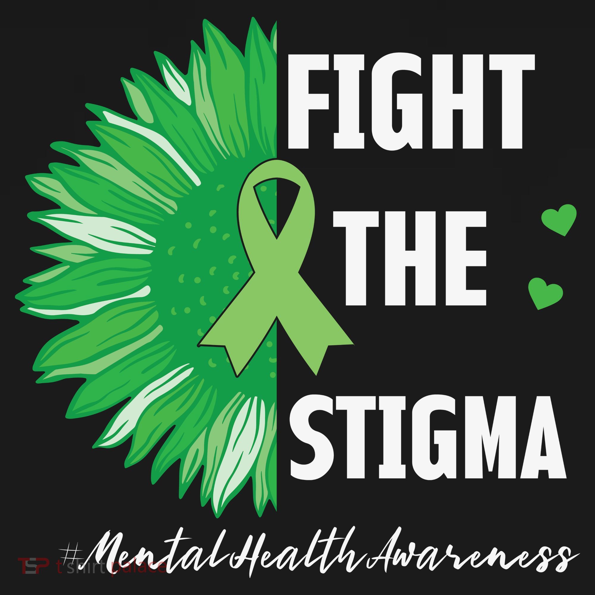 Mental Health Awareness Sunflower Fight The Stigma Baby Bodysuit